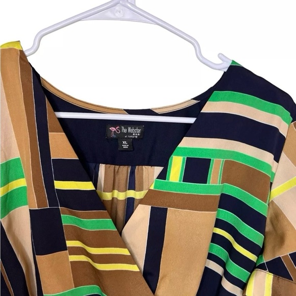 The Webster Miami for Target Dress Geometirc Cap Sleeve Retro Plus Size XL - Picture 3 of 4